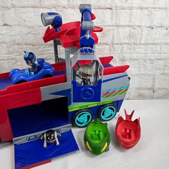 PJ Masks Mystery Mountain Seeker Play Set Car Figure Lot - Picture 2 of 13